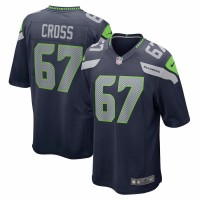 Seattle Seahawks Charles Cross Men's Nike College Navy 2022 NFL Draft First Round Pick Game Jersey