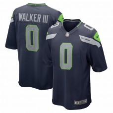 Seattle Seahawks Kenneth Walker III Men's Nike College Navy 2022 NFL Draft Pick Player Game Jersey