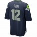 Seattle Seahawks 12s Mens Nike College Navy Game Jersey