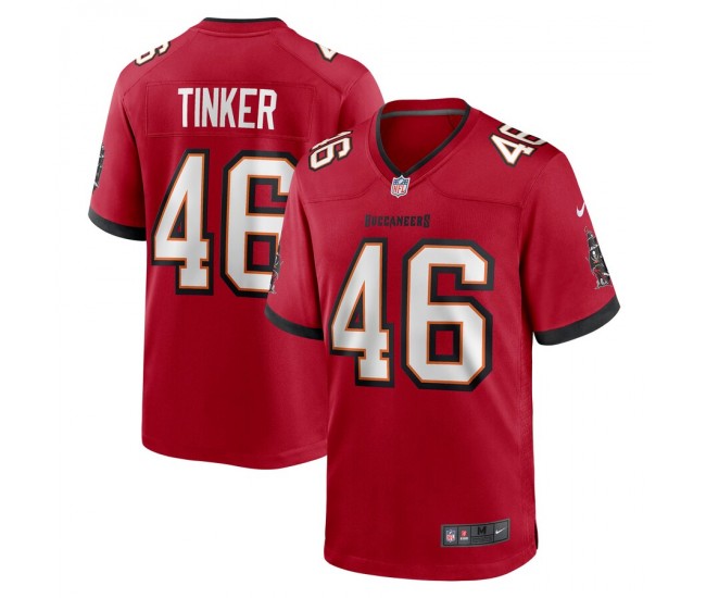 Tampa Bay Buccaneers Carson Tinker Men's Nike Red Game Jersey