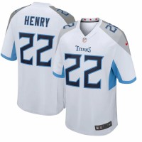 Tennessee Titans Derrick Henry Men's Nike White Player Game Jersey