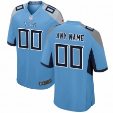Tennessee Titans Men's Nike Light Blue Alternate Custom Game Jersey
