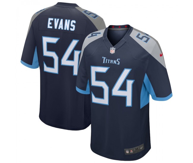 Tennessee Titans Rashaan Evans Men's Nike Navy Game Jersey