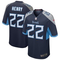 Tennessee Titans Derrick Henry Men's Nike Navy Game Jersey