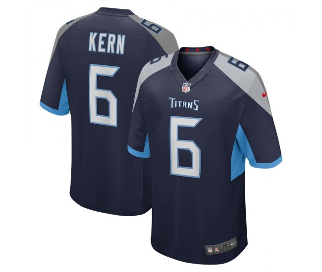 Tennessee Titans Brett Kern Men's Nike Navy Game Jersey
