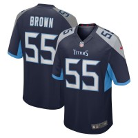 Tennessee Titans Jayon Brown Men's Nike Navy Game Jersey