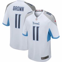 Tennessee Titans AJ Brown Men's Nike White Game Jersey