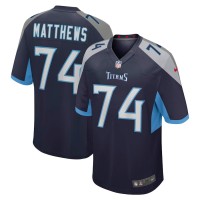 Tennessee Titans Bruce Matthews Men's Nike Navy Retired Player Jersey