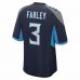 Tennessee Titans Caleb Farley Men's Nike Navy Game Jersey