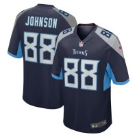 Tennessee Titans Marcus Johnson Men's Nike Navy Game Jersey