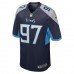 Tennessee Titans Trevon Coley Men's Nike Navy Game Jersey