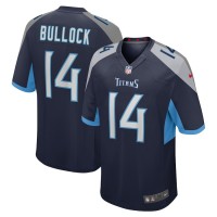 Tennessee Titans Randy Bullock Men's Nike Navy Game Jersey