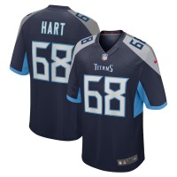 Tennessee Titans Bobby Hart Men's Nike Navy Game Jersey