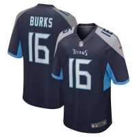 Tennessee Titans Treylon Burks Men's Nike Navy 2022 NFL Draft First Round Pick Game Jersey