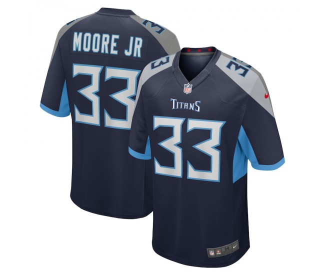 Tennessee Titans A.J. Moore Jr. Men's Nike Navy Player Game Jersey