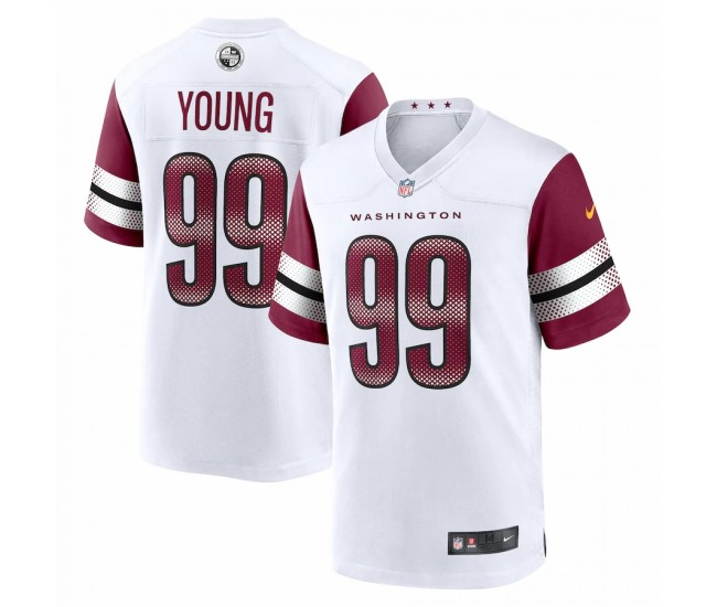 Washington Commanders Chase Young Men's Nike White Game Jersey
