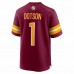 Washington Commanders Jahan Dotson Men's Nike Burgundy 2022 NFL Draft First Round Pick Game Jersey