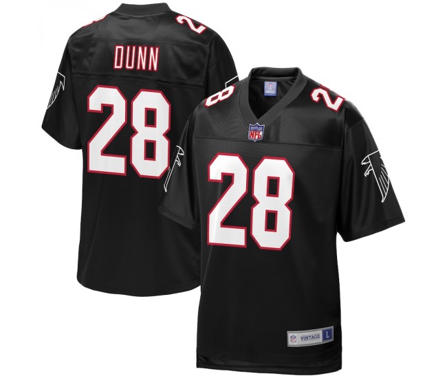 Men's Atlanta Falcons Warrick Dunn NFL Pro Line Black Retired Player Jersey