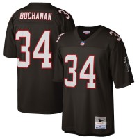 Atlanta Falcons Ray Buchanan Men's Mitchell & Ness Black Retired Player Legacy Replica Jersey