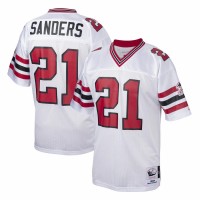 Atlanta Falcons Deion Sanders Mitchell & Ness Men's White 1989 Authentic Throwback Retired Player Jersey