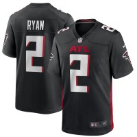 Atlanta Falcons Matt Ryan Men's Nike Black Game Player Jersey