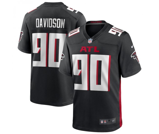 Atlanta Falcons Marlon Davidson Men's Nike Black Player Game Jersey