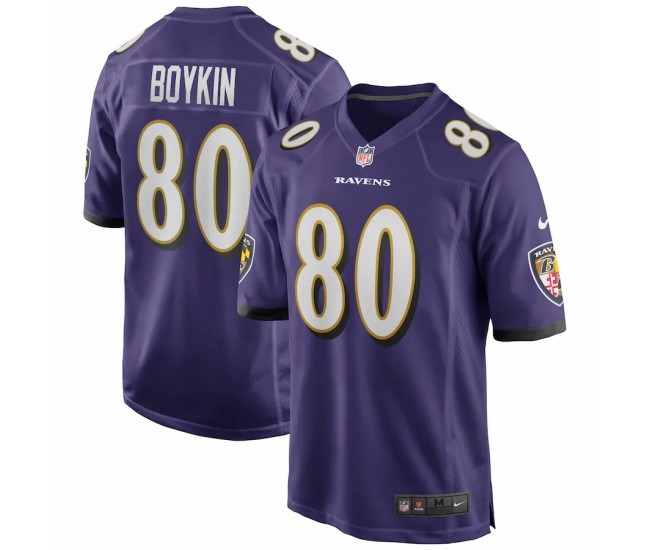 Baltimore Ravens Miles Boykin Men's Nike Purple Team Game Jersey