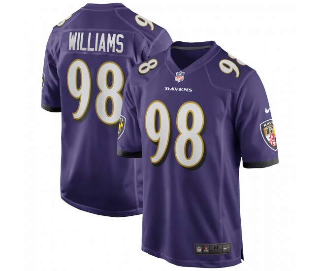 Baltimore Ravens Brandon Williams Men's Nike Purple Team Game Jersey