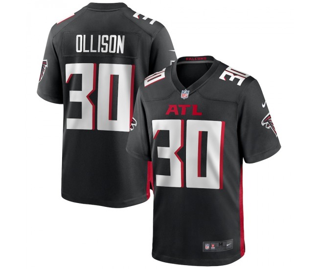 Atlanta Falcons Qadree Ollison Men's Nike Black Game Jersey