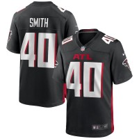 Atlanta Falcons Keith Smith Men's Nike Black Game Jersey