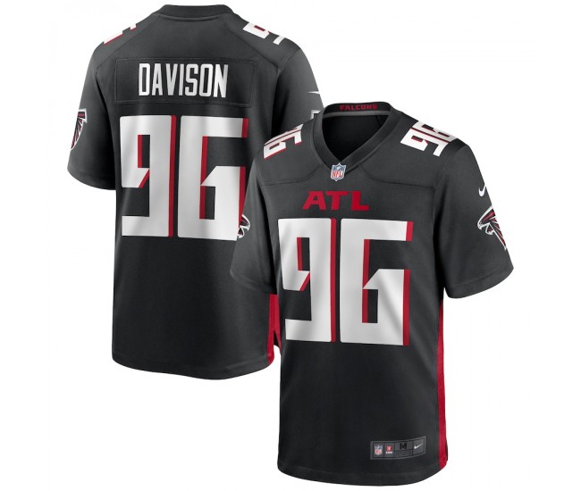 Atlanta Falcons Tyeler Davison Men's Nike Black Game Jersey