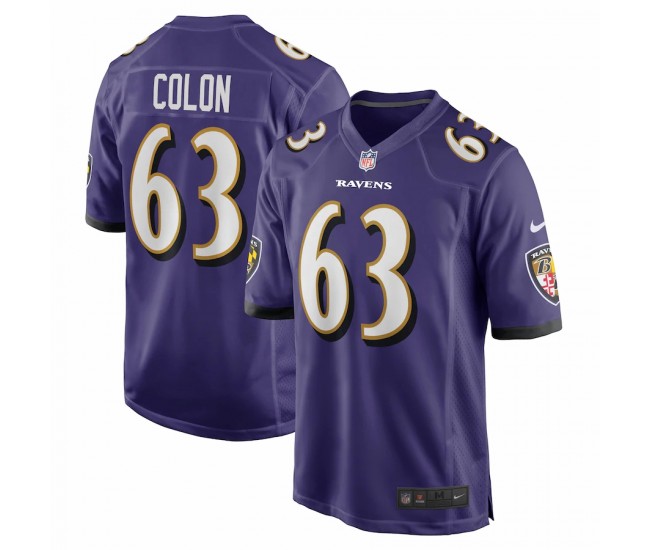 Baltimore Ravens Trystan Colon Men's Nike Purple Game Player Jersey