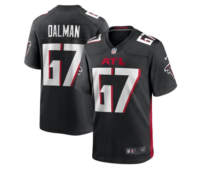Atlanta Falcons Drew Dalman Men's Nike Black Game Jersey
