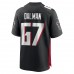 Atlanta Falcons Drew Dalman Men's Nike Black Game Jersey