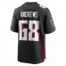 Atlanta Falcons Josh Andrews Men's Nike Black Game Player Jersey