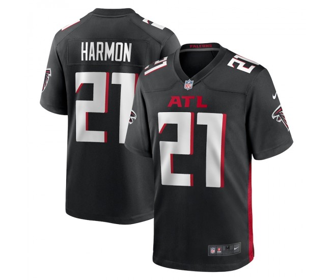 Atlanta Falcons Duron Harmon Men's Nike Black Game Player Jersey
