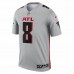 Atlanta Falcons Kyle Pitts Men's Nike Silver Inverted Legend Jersey