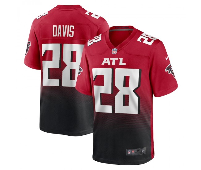 Atlanta Falcons Mike Davis Men's Nike Red Game Player Jersey
