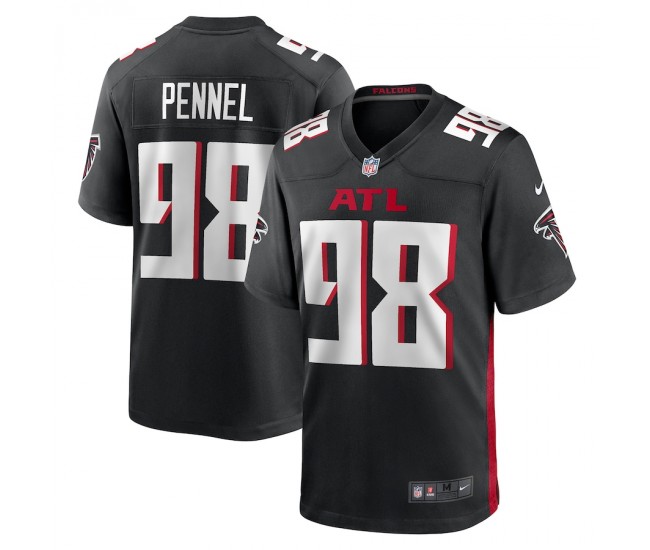 Atlanta Falcons Mike Pennel Men's Nike Black Game Jersey