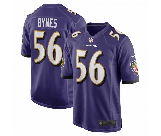 Baltimore Ravens Josh Bynes Men's Nike Purple Game Jersey