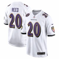 Baltimore Ravens Ed Reed Men's Nike White Retired Player Game Jersey