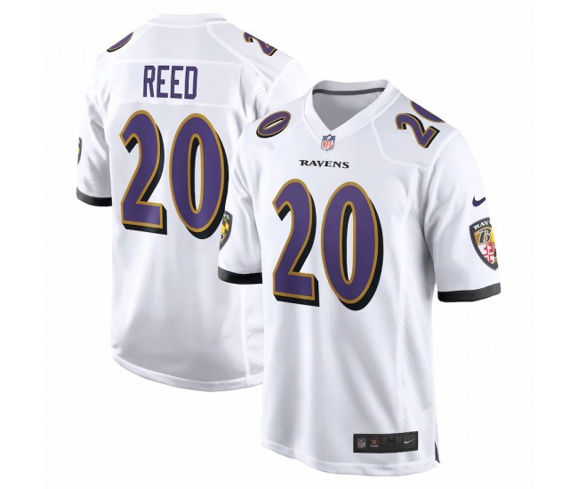 Baltimore Ravens Ed Reed Men's Nike White Retired Player Game Jersey