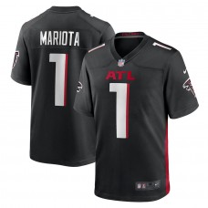 Atlanta Falcons Marcus Mariota Men's Nike Black Game Jersey