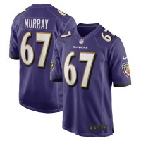 Baltimore Ravens James Murray Men's Nike Purple Player Game Jersey