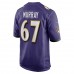 Baltimore Ravens James Murray Men's Nike Purple Player Game Jersey