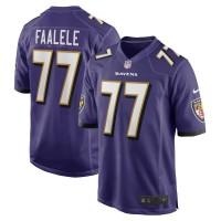 Baltimore Ravens Daniel Faalele Men's Nike Purple Player Game Jersey