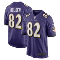 Baltimore Ravens Slade Bolden Men's Nike Purple Player Game Jersey