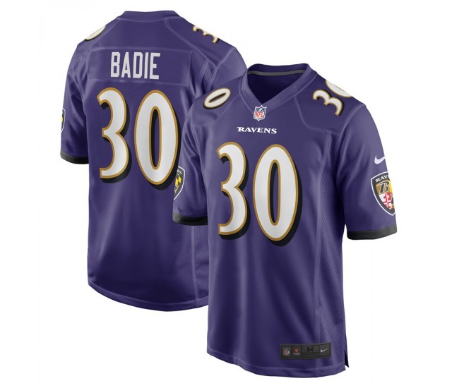 Baltimore Ravens Tyler Badie Men's Nike Purple Player Game Jersey