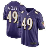 Baltimore Ravens Zakoby McClain Men's Nike Purple Player Game Jersey