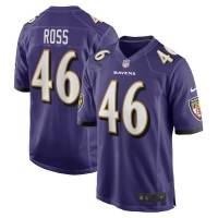Baltimore Ravens Josh Ross Men's Nike Purple Player Game Jersey